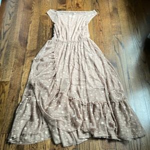 Joyfolie Grace dress in Taupe